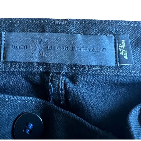 Alexander Wang Denim X Black High-Waisted Boyfriend Jeans Womens Size 25 - Picture 7 of 15